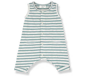 Monaco Mint Sleeveless Romper