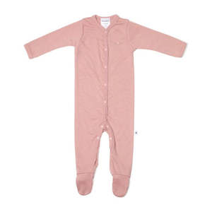 Kids 0 2 Years: Merino Babygrow - Pink Rose