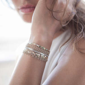 Women Over 100: Louison Scale Mesh Bracelet