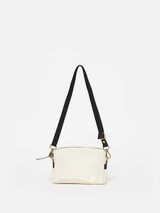 Mini Linen Shoulder Bag - Crema