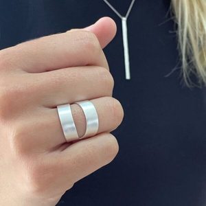 Nina Two Part Ring - Silver