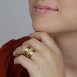 Nina Two Part Ring - Gold