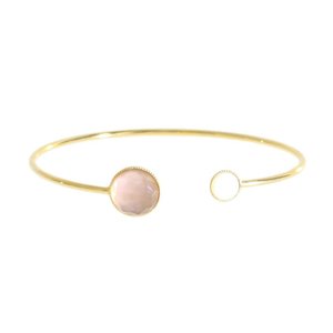 Pom Crystal Bracelet Nude