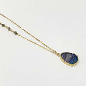 Designer Jewellery: Gemma Pyrite & Labradorite Necklace