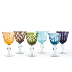 Gifts For Her: Multicoloured Wine Glasses