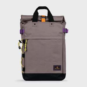 Mens Backpacks Bags: Roll Top Backpack Taupe