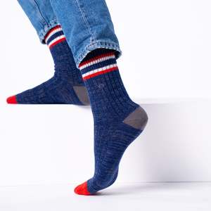 By Designer Mens: Thick  Club Cotton Socks - St Andrews