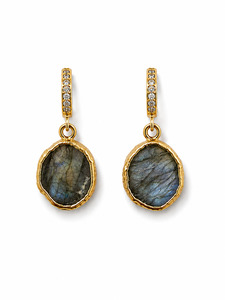 Designer Jewellery: Baby Kara Earring - Labradorite