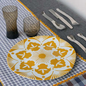 Termez Yellow Large Plate