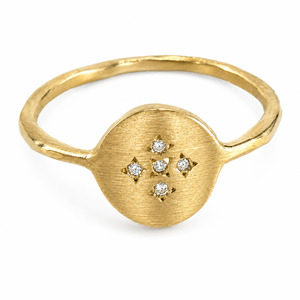 Medallion Cross Ring