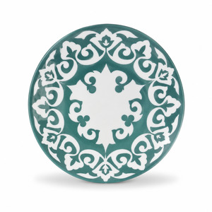 By Designer Plates Bowls: Samarkand Large Plate Blue Grey