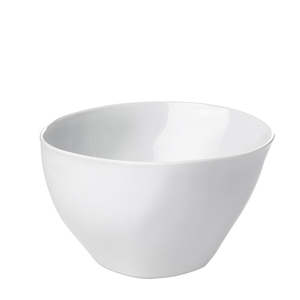 By Designer Plates Bowls: White Capacious Medium Bowl