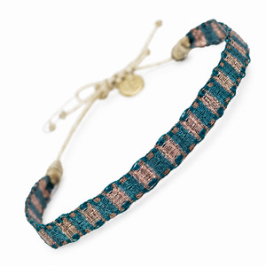 Bracelets: Argantina 120 Bracelet Green Beige Sparkle