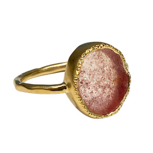 Rings: Kara Ring - Strawberry Quartz