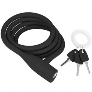 Bike Locks: Knog Party Coil Cable Lock - Black