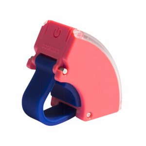 Bookman Curve Front Light - Neon Coral Pink/Dark Blue