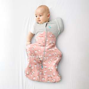 Love To Dream: Swaddle Up™ Transition Bag Warm 2.5 TOG - Silly Goose Pink (Large)