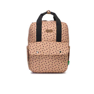 Babymel: Georgi Backpack Convertible Nappy Bag - Caramel Leopard