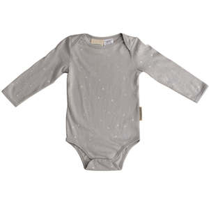 Long Sleeve Bodysuit - Pebble Stars