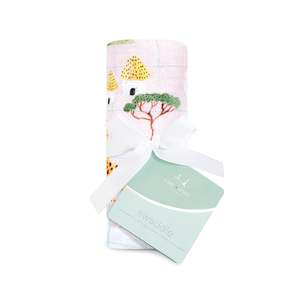 Aden Anais: Muslin Swaddle single - Around The World
