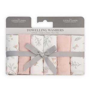 Baby Body Care: Towelling Washer 6pk - Harvest Bunny
