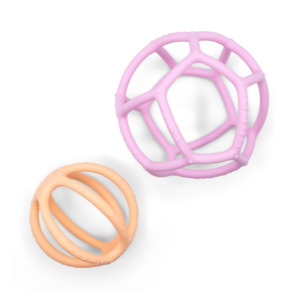 Jellystone: Sensory Ball & Fidget Ball 2pk - Bubblegum & Peach