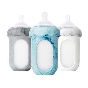 Boon: NURSH Silicone Bottle 8oz 3pk - Tie Dye
