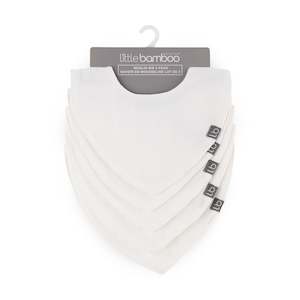 Muslin Bib 5pk - Natural