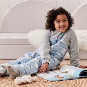 Love To Dream: Sleep Suit Extra Warm 3.5 TOG - South Pole Dusty Blue