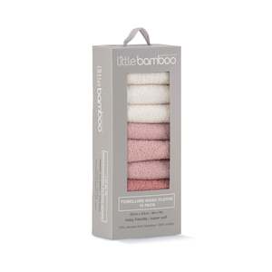 Baby Body Care: Towelling Wash Cloth 10pk - Dusty Rose (Damaged Packaging)
