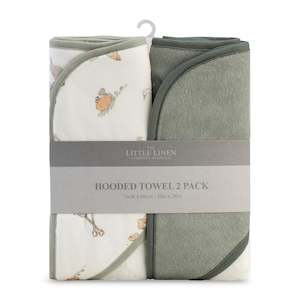 Little Linen: Hooded Towel 2pk - Farmyard Lamb (Product Issue)