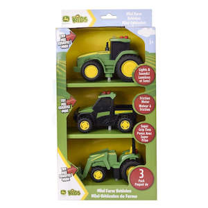 John Deere Lights & Sounds Mini Tractors 3pk