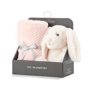 Plush Toy & Blanket - Snow Bunny