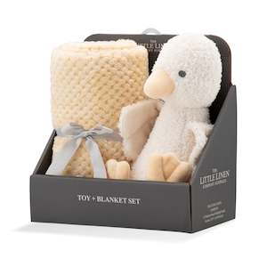 Plush Toy & Blanket - Fuzzy Duck