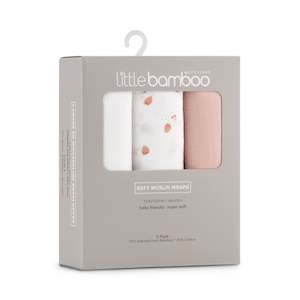 Muslin Swaddling Wraps: Muslin Wraps 3pk - Dusty Rose (Damaged Packaging)