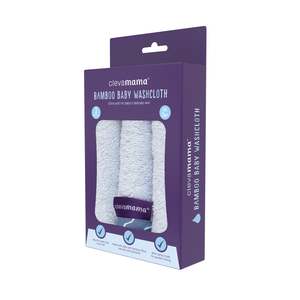 Bamboo Baby Washcloth 3pk - Blue