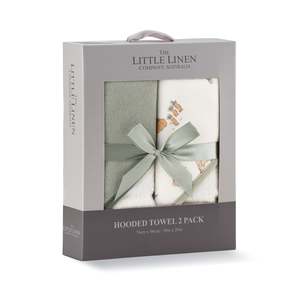 Hooded Towel 2pk - Farmyard Lamb (Damaged Packaging)