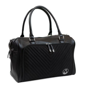 Double Zip Satchel Nappy Bag - Midnight