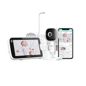 Skyview AI 5" Smart HD Baby Monitor with Cot Stand