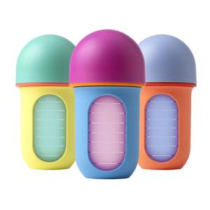 NURSH Silicone Bottle 8oz 3pk - Colour Block