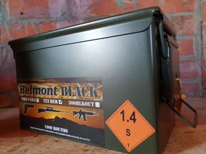 Belmont Black .223 Rem 55gr SP (1000)