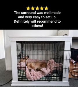 Crate and Surround Combo Beloved Pet Furniture: Small Crate & Crate Surround combination