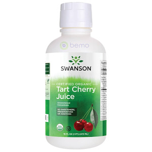 Tart Cherry: Swanson, Tart Cherry Juice, Organic & Unsweetened Concentrate, 473ml