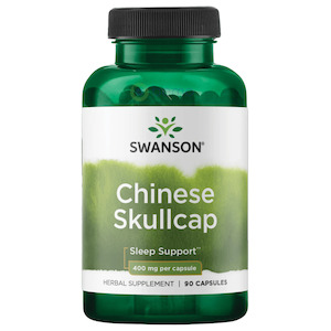 Swanson, Chinese Skullcap, Sleep Support, 400mg, 90 Caps