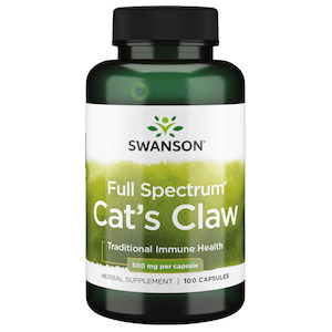 Herbal: Swanson, Full Spectrum Cat's Claw, 100 Caps