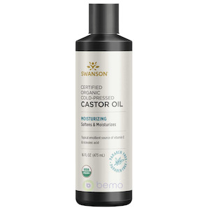 Vitamin E: Swanson, Organic Cold-Pressed Castor Oil, 473ml