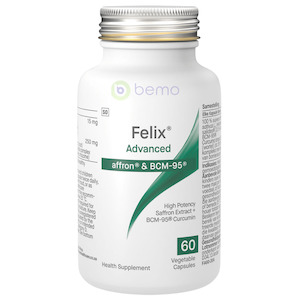 Coyne Healthcare, Felix Advanced, Saffron & BCM-95, 60 Vegetable Capsules