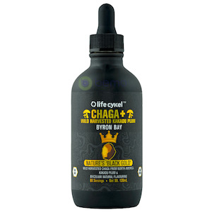 Stress Support: Life Cykel, Chaga Mushroom Liquid Extract, 120ml