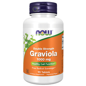 Now Foods, Graviola 1000 mg, Double Strength, 90 Tablets