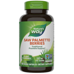 Sexual Health: Nature's Way, Saw Palmetto Berries, 180 Vegan Capsules